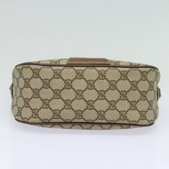 GUCCI GG Supreme Web Sherry Line Shoulder Bag PVC Beige 89 02 032 Auth 81158 - Picture 9 of 16